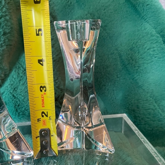 BIRKS Italian Crystal Candle Holders - Picture 8 of 9